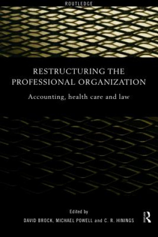 Boek Restructuring the Professional Organization David Brock