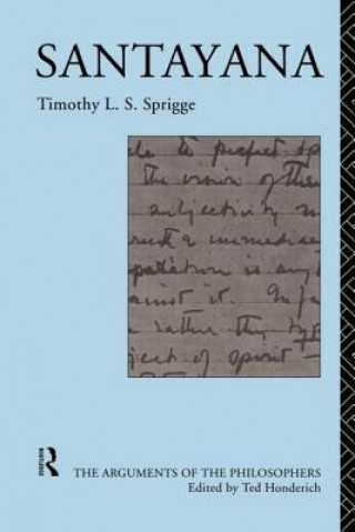 Kniha Santayana Timothy L. S. Sprigge