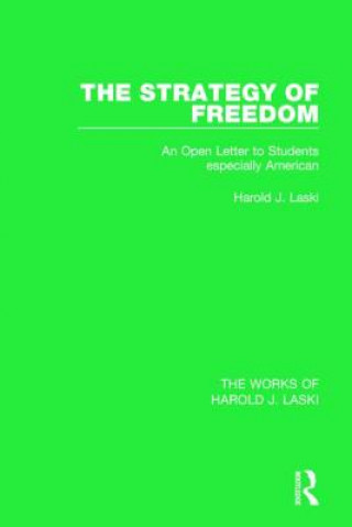 Carte Strategy of Freedom (Works of Harold J. Laski) Harold J. Laski