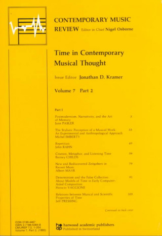 Książka Time in Contemporary Musical Thought 