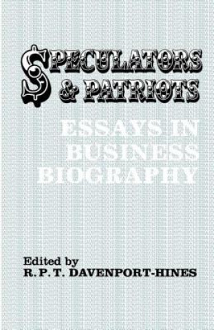 Kniha Speculators and Patriots R. P. T. Davenport-Hines