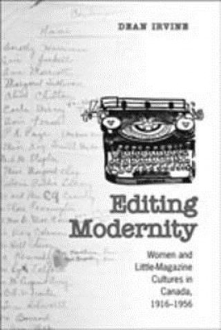 Buch Editing Modernity Dean Irvine