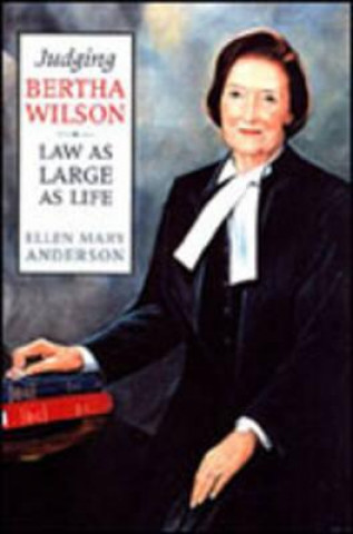 Könyv Judging Bertha Wilson Ellen Anderson