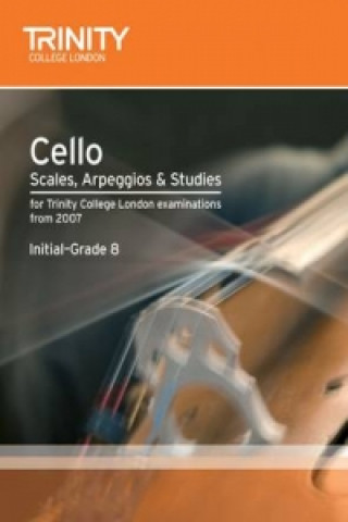 Książka Cello Scales, Arpeggios & Studies Initial-Grade 8 Trinity Guildhall