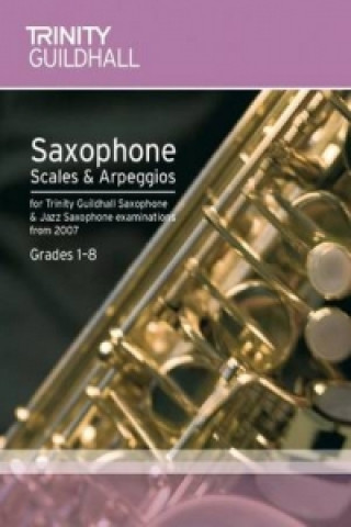 Книга Saxophone & Jazz Saxophone Scales & Arpeggios Grades 1-8 Trinity Guildhall