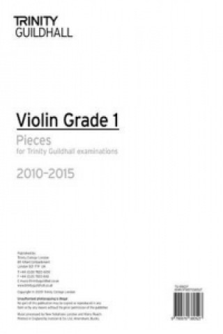Carte Violin Exam Pieces Grade 1 2010-2015 (part Only) Trinity Guildhall
