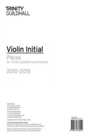 Книга Violin Exam Pieces Initial 2010-2015 (part Only) Trinity Guildhall