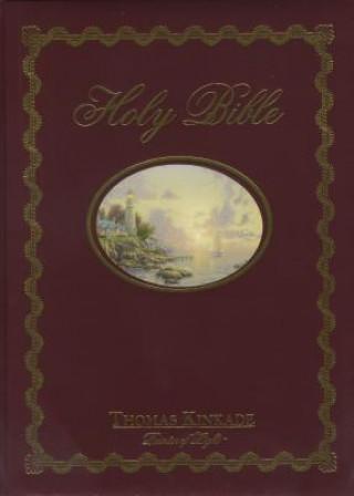 Book NKJV, Lighting the Way Home Family Bible, Hardcover, Red Letter Edition Thomas Kinkade