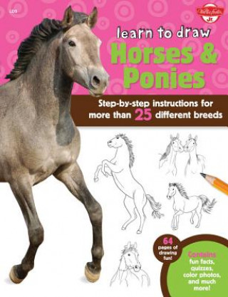 Kniha Learn to Draw Horses & Ponies Robin Cuddy