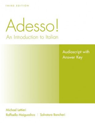 Kniha Adesso!, Audioscript and Answer Key Student Solution Manual Marcel Danesi