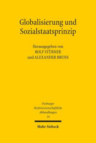 Kniha Globalisierung und Sozialstaatsprinzip Alexander Bruns