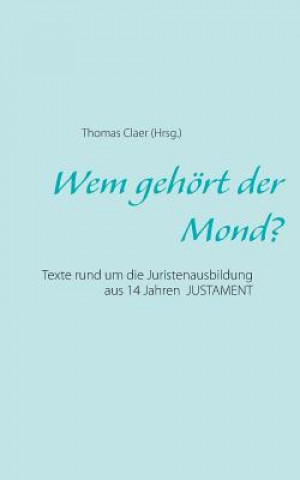 Livre Wem gehoert der Mond? Thomas Claer