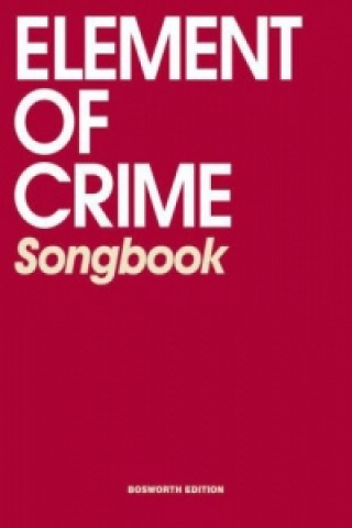 Buch Element of Crime Songbook lement of Crime