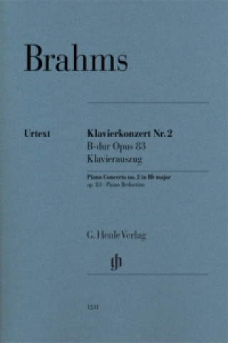 Materiale tipărite Brahms, Johannes - Klavierkonzert Nr. 2 B-dur op. 83 Johannes Brahms