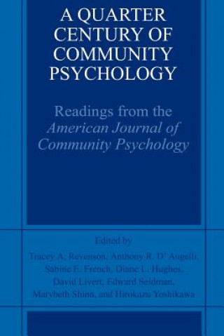 Könyv Quarter Century of Community Psychology Tracey A. Revenson
