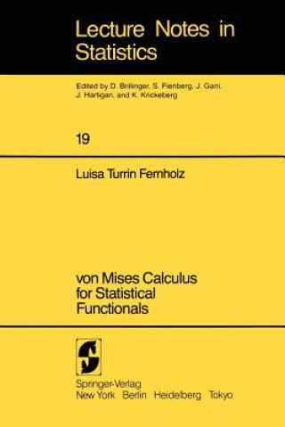 Knjiga von Mises Calculus For Statistical Functionals L. T. Fernholz
