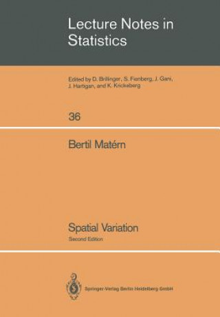 Kniha Spatial Variation B. Matern