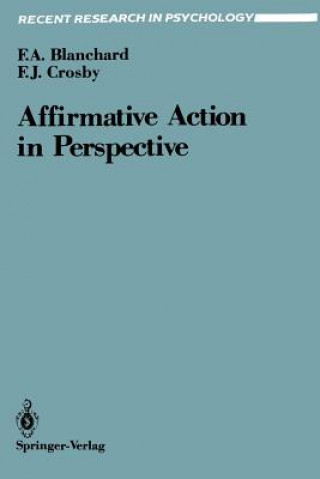 Könyv Affirmative Action in Perspective Fletcher A. Blanchard