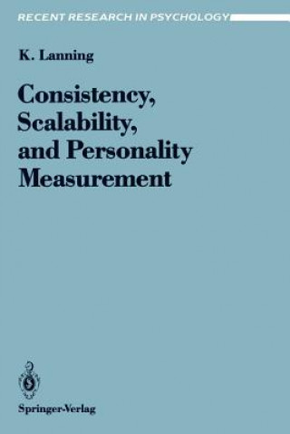 Kniha Consistency, Scalability, and Personality Measurement Kevin Lanning