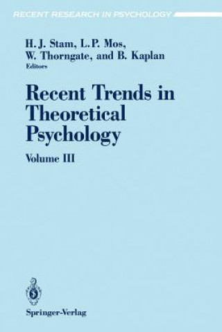 Kniha Recent Trends in Theoretical Psychology Bernie Kaplan