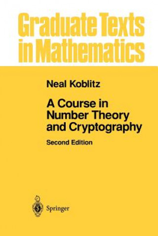Carte Course in Number Theory and Cryptography Neal Koblitz