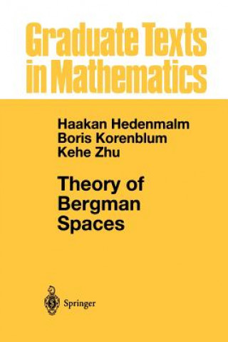 Livre Theory of Bergman Spaces Hakan Hedenmalm