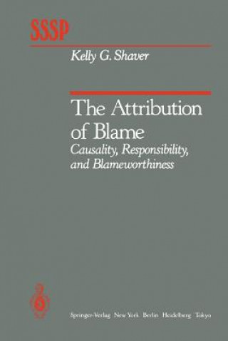 Kniha Attribution of Blame K. G. Shaver