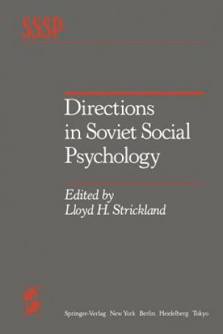 Livre Directions in Soviet Social Psychology L. H. Strickland