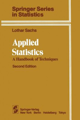 Kniha Applied Statistics Lothar Sachs