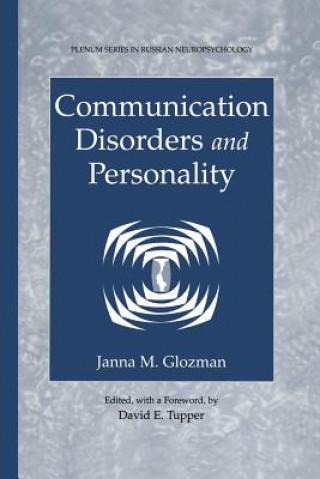 Knjiga Communication Disorders and Personality Janna M. Glozman