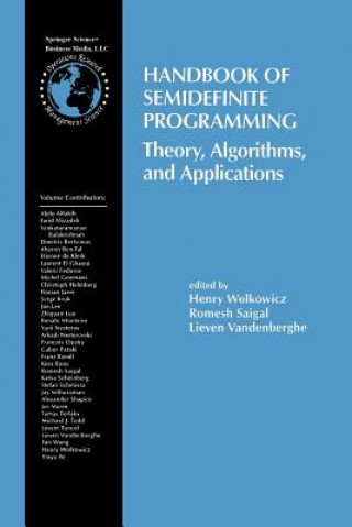 Książka Handbook of Semidefinite Programming Romesh Saigal