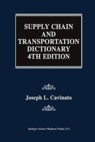 Livre Supply Chain and Transportation Dictionary Joseph L. Cavinato