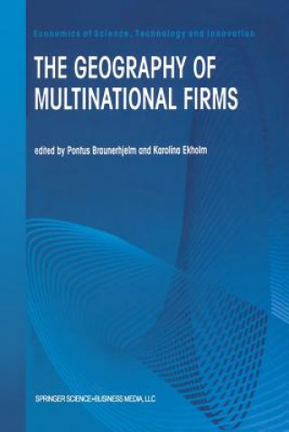 Kniha Geography of Multinational Firms Pontus Braunerhjelm