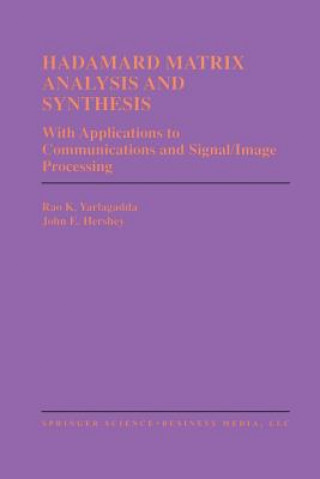 Book Hadamard Matrix Analysis and Synthesis Rao K. Yarlagadda