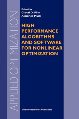 Книга High Performance Algorithms and Software for Nonlinear Optimization Almerico Murli