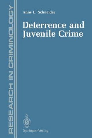 Βιβλίο Deterrence and Juvenile Crime Anne L. Schneider