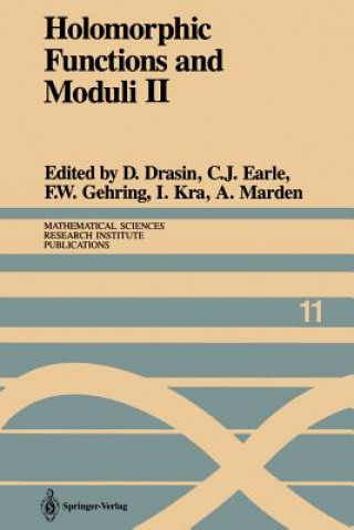 Książka Holomorphic Functions and Moduli II David Drasin