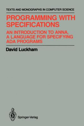 Kniha Programming with Specifications David Luckham