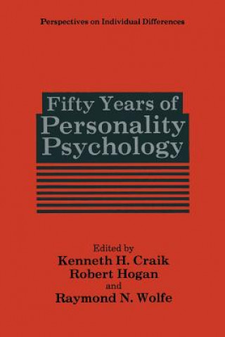 Kniha Fifty Years of Personality Psychology Kenneth H. Craik