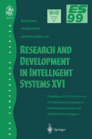 Kniha Research and Development in Intelligent Systems XVI Frans Coenen