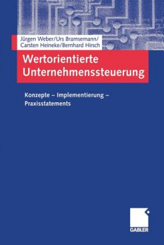 Książka Wertorientierte Unternehmenssteuerung Jürgen Weber