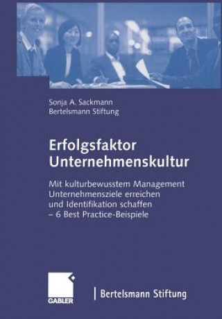 Kniha Erfolgsfaktor Unternehmenskultur Sonja Sackmann