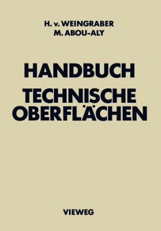 Carte Handbuch Technische Oberflachen Herbert von Weingraber