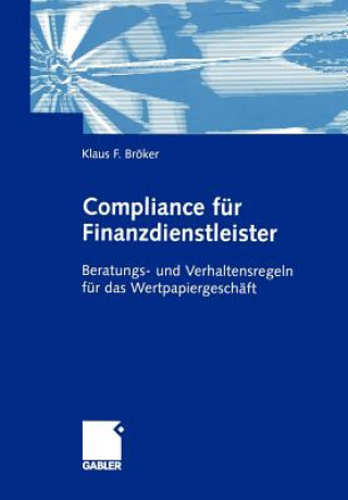 Kniha Compliance fur Finanzdienstleister Klaus Bröker