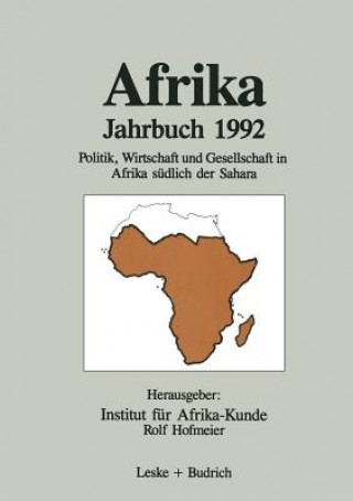 Kniha Afrika Jahrbuch 1992 Institut für Afrika-Kunde