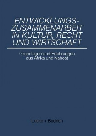 Carte Entwicklungszusammenarbeit in Kultur, Recht Und Wirtschaft Volker Nienhaus