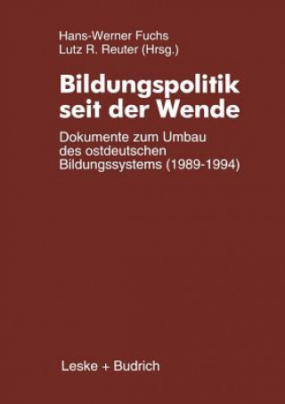 Libro Bildungspolitik Seit Der Wende Hans-Werner Fuchs