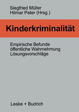 Livre Kinderkriminalitat Siegfried Müller