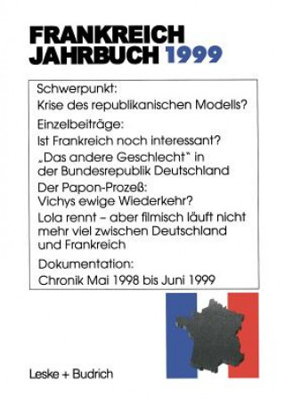 Könyv Frankreich-Jahrbuch 1999 Lothar Albertin