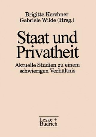 Książka Staat Und Privatheit Brigitte Kerchner